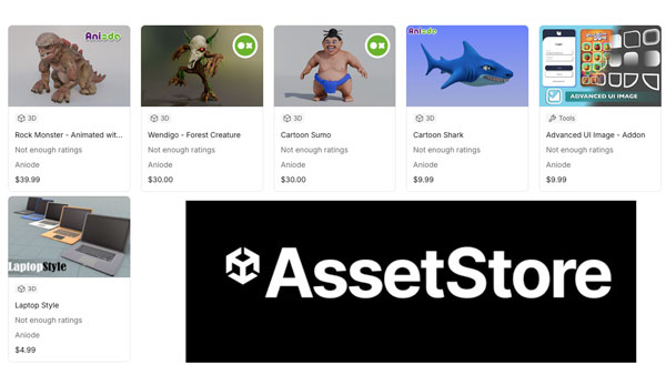 Unity asset showcase example